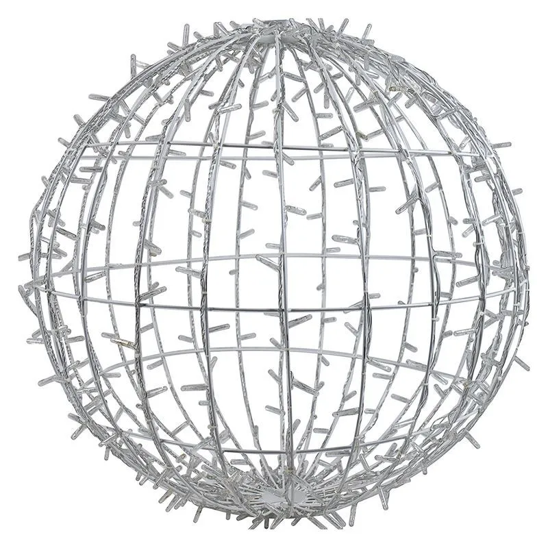 Светодиодная фигура Шар диаметр 50см 200 LED ТЕПЛЫЙ БЕЛЫЙ эффект мерцания 230В NEON-NIGHT 501-615