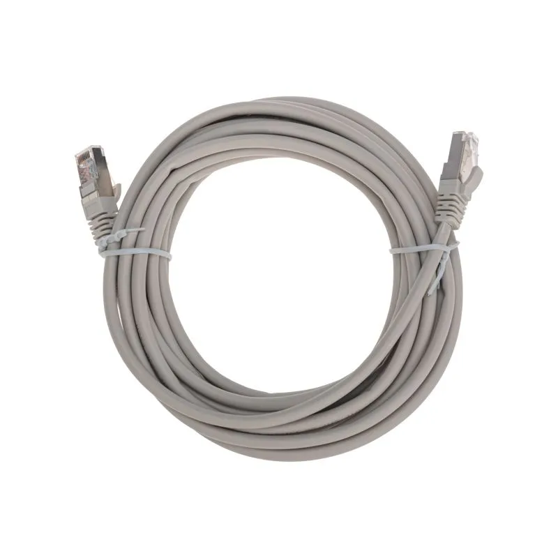 Патч-корд F/UTP, CAT 5e, RJ45-RJ45, 26AWG, LSZH, серый, 5м REXANT 02-0110-5