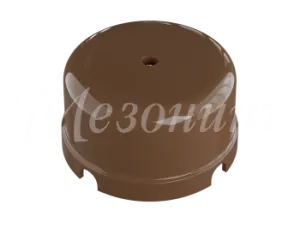 Коробка распределительная пластиковая D80мм, высота 43мм, IP20, цвет - какао, УСАДЬБА, ТМ "МезонинЪ" GE30236-70