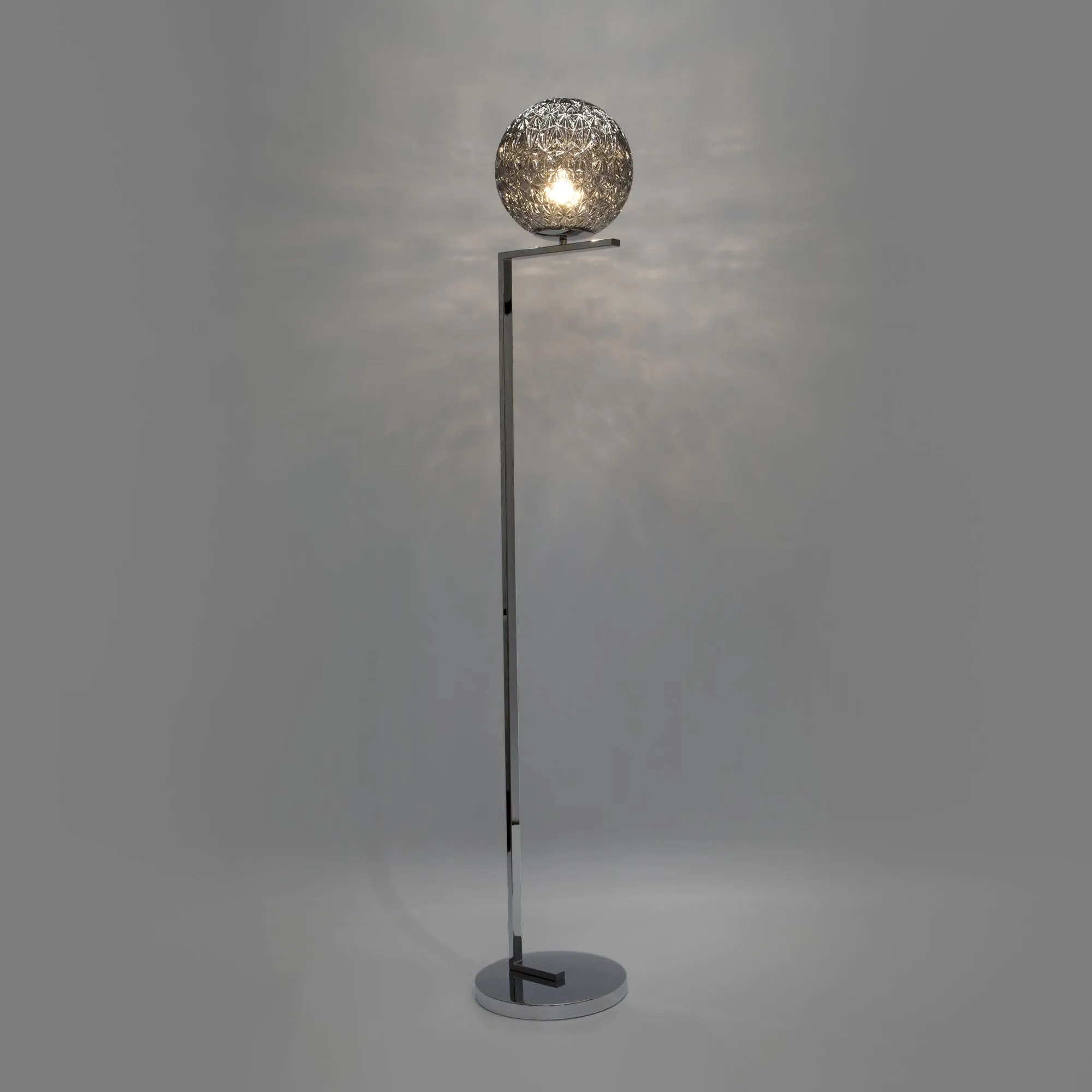 Напольный светильник с плафоном 01214/1 хром  Eurosvet - Фото 5