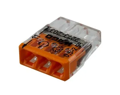 2273-203 Экспресс-клемма 3-проводная до 2,5 мм², (100 шт./уп.) WAGO