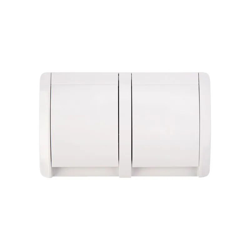 Блок горизонтальный 2 розетки INDUSTRIAL IP54 с заземлением, о/у, белый KRANZ - Фото 4