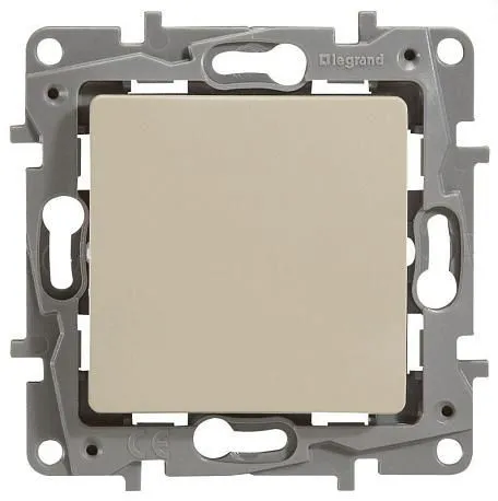 ETIKA Переключатель 1-клавишный схема 6 10АХ безвинтовые зажимы слоновая кость - Фото 2