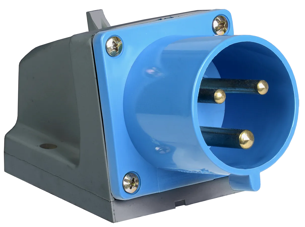 Вилка стационарная ССИ-523 2P+PE 32А 200-250В IP44 IEK
