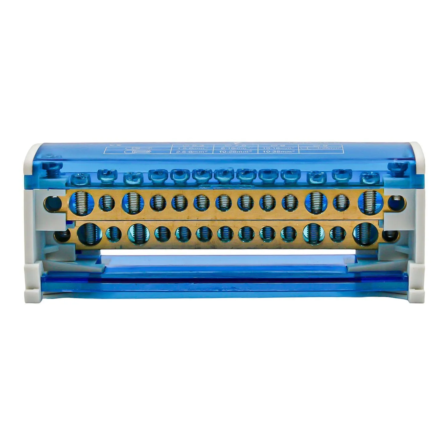 Шины на DIN-рейку в корпусе (кросс-модуль) 2х15 L+PEN - Фото 3