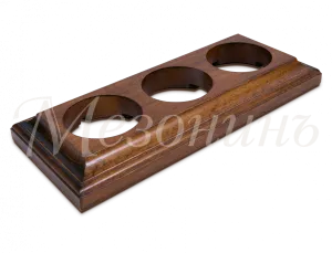 Рамка трехместная "Престиж" темный дуб, для наружного и внутреннего монтажа, ТМ "МезонинЪ" GE70708-2 GE70708-26