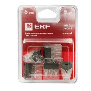 Клемма СМК 773-106 блистер (5шт.) EKF 
