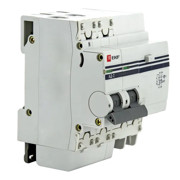 Диф. автомат 2Р S 63А 100мА тип АС х-ка C эл. 4,5кА АД-2 EKF - Фото 6