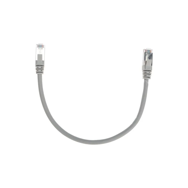 Патч-корд F/UTP, CAT 6, RJ45-RJ45, 26AWG, LSZH, серый, 0,3м REXANT