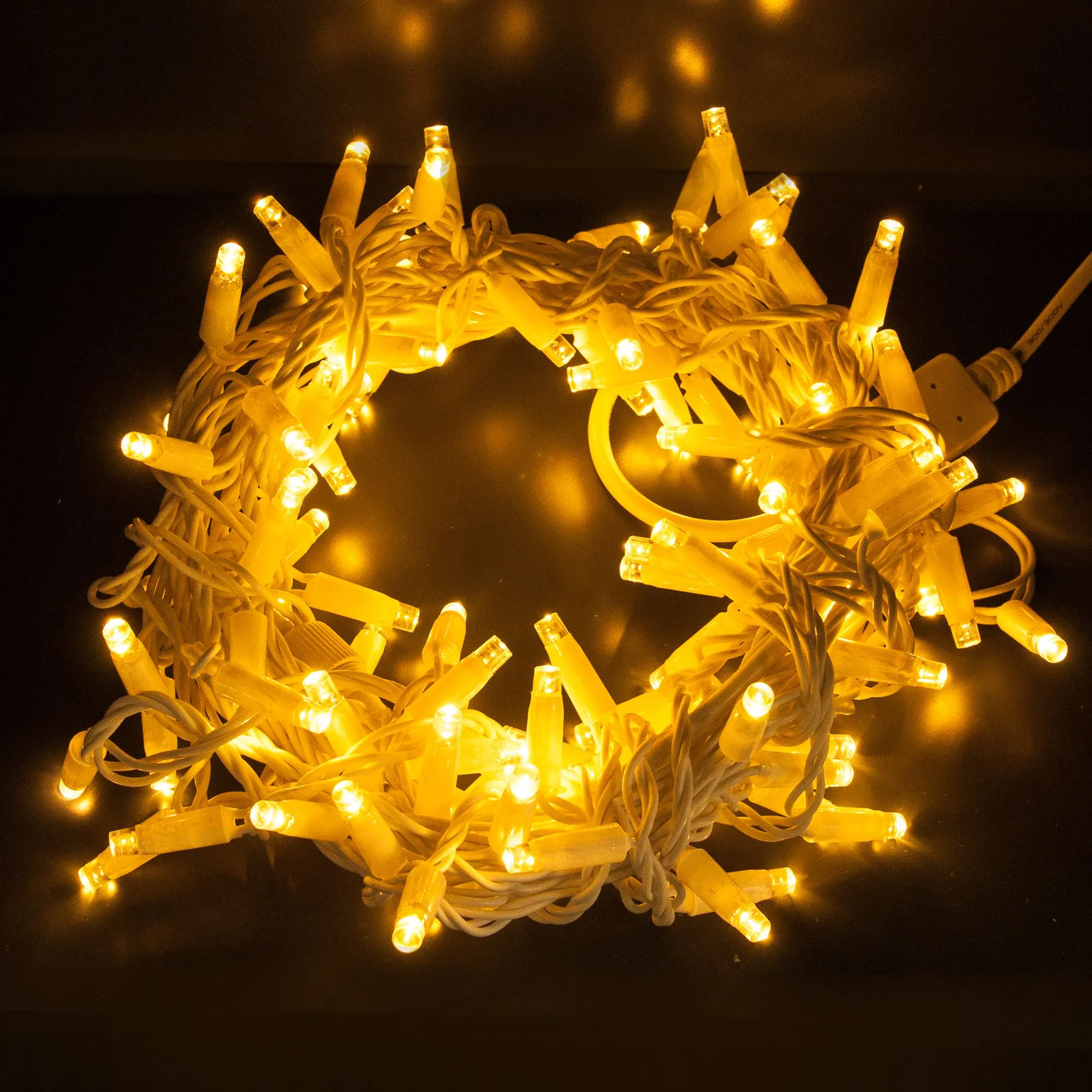 Праздничная гирлянда нить теплый белый с эффектом мерцания 10м IP65 400-101 Elektrostandard Eurosvet - Фото 4