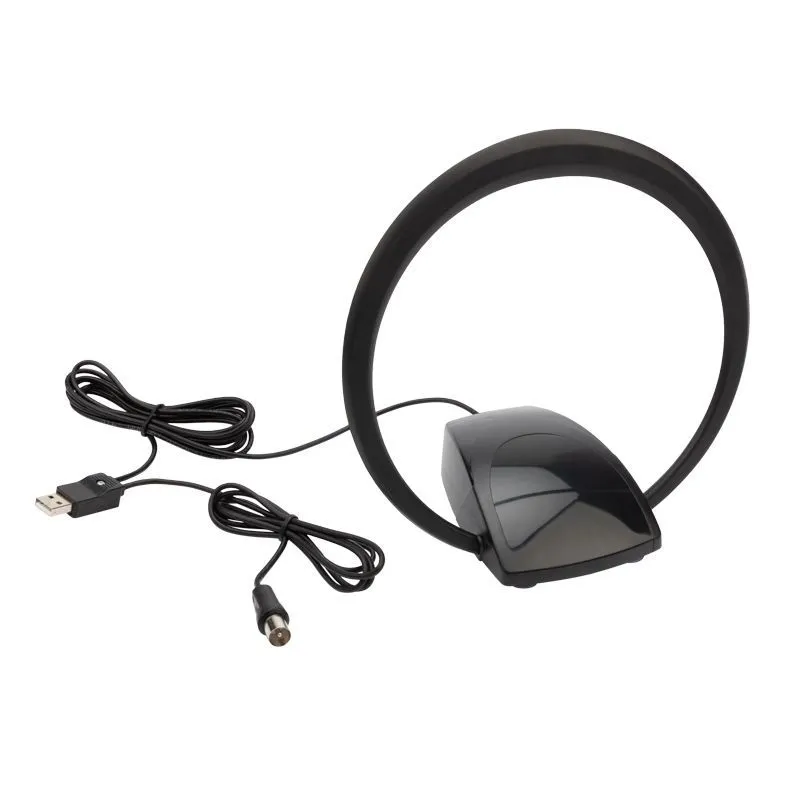 Антенна комнатная «Активная» с USB питанием, для цифрового телевидения DVB-T2, Ring-51 REXANT 34-0723