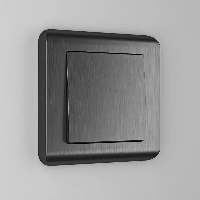 Выключатель одноклавишный (графит рифленый) Werkel - Фото 3