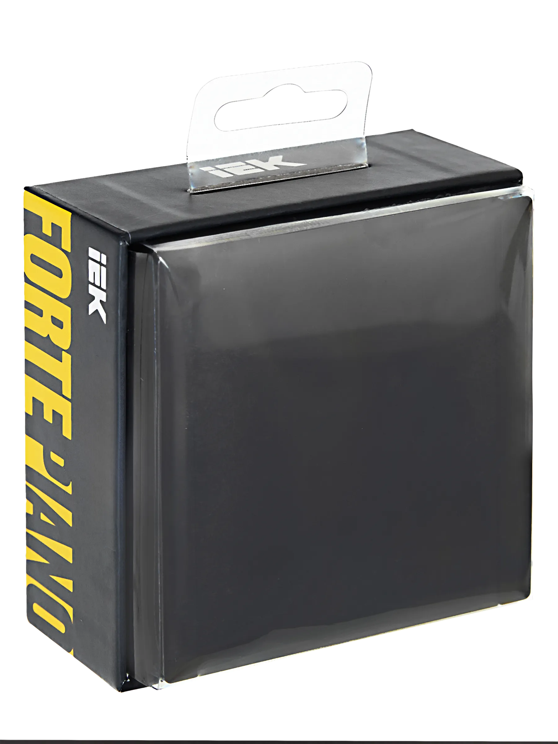 FORTE&PIANO Выключатель 1-клавишный перекрестный 10А FP112 черный IEK - Фото 2