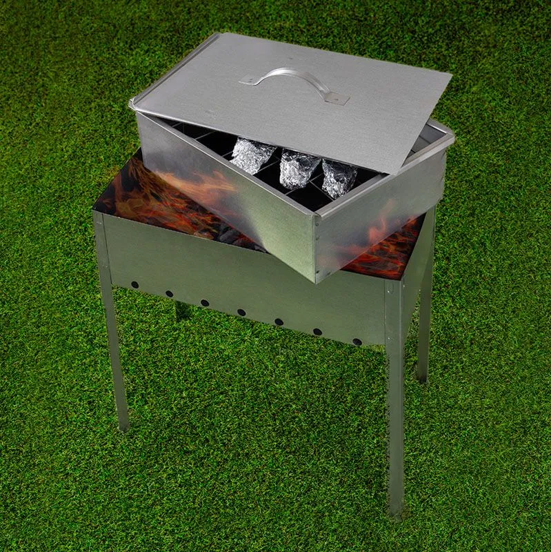 Набор для копчения (коптильня одноуровневая Гурман-1, щепа) СОКОЛ - Фото 3