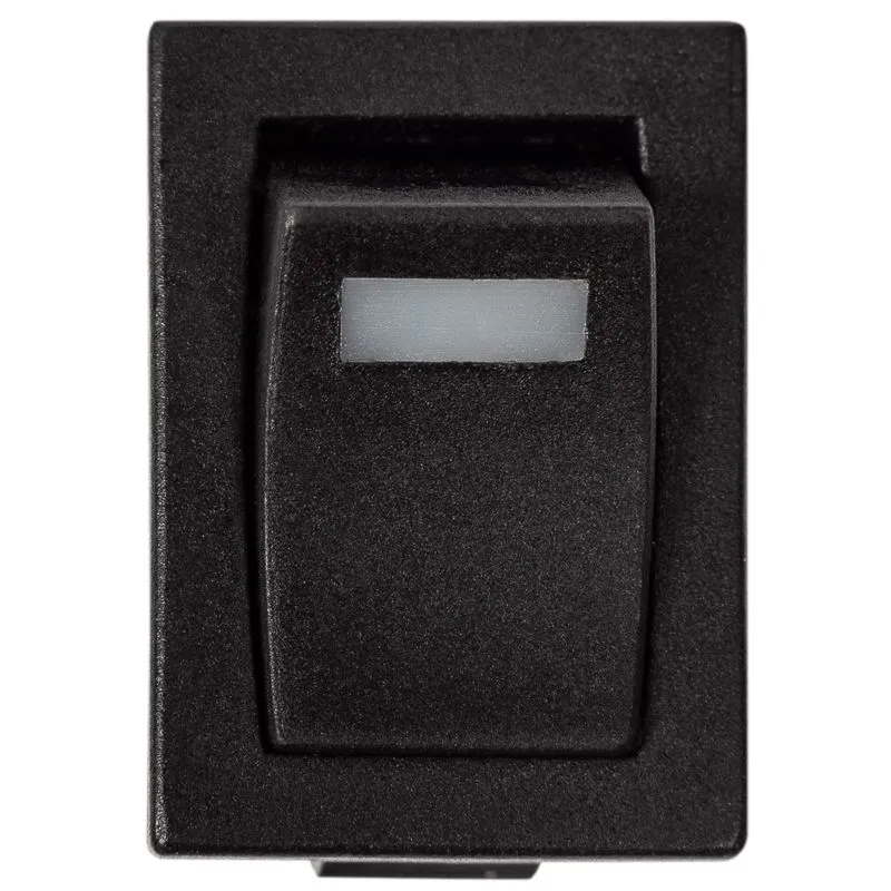 Выключатель клавишный 12V 15А (4с) ON-OFF черный с подсветкой Mini (RWB-206-1, SC-768) REXANT - Фото 2