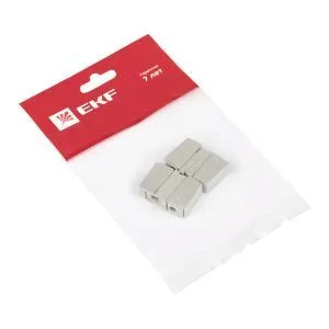 Клемма СМК 224-111 проходная на 1 проводник 1,0-2,5мм2 (4шт.) EKF
