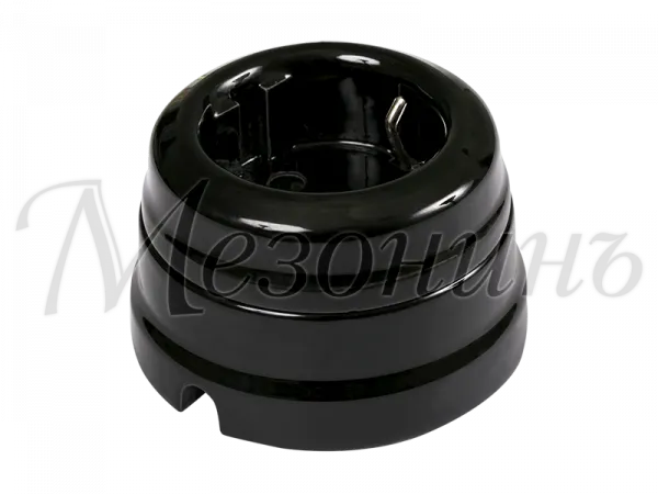 Розетка ретро фарфоровая,двухполюсная,с заземляющим контактом  (в комплекте с подъемной рамкой D7