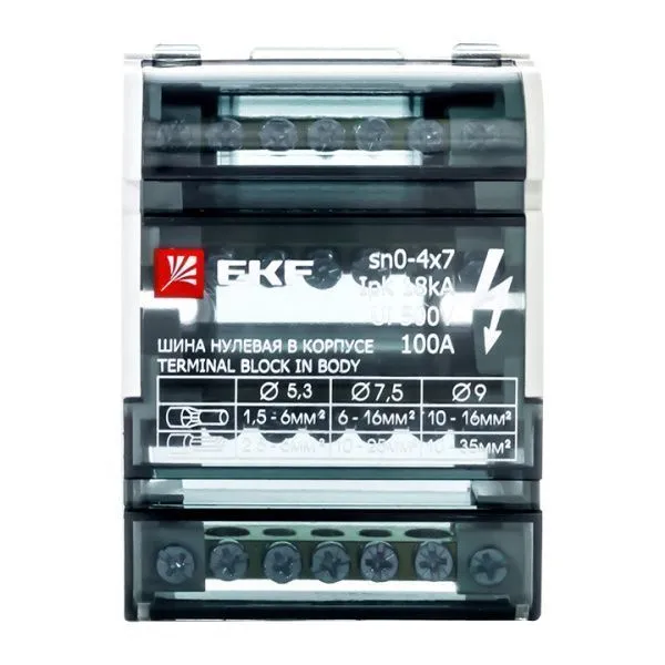 Шина нулевая в корпусе (4х7) EKF - Фото 5