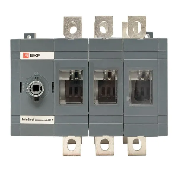 Рубильник 315A 3P реверсивный без рукоятки управления TwinBlock EKF - Фото 2