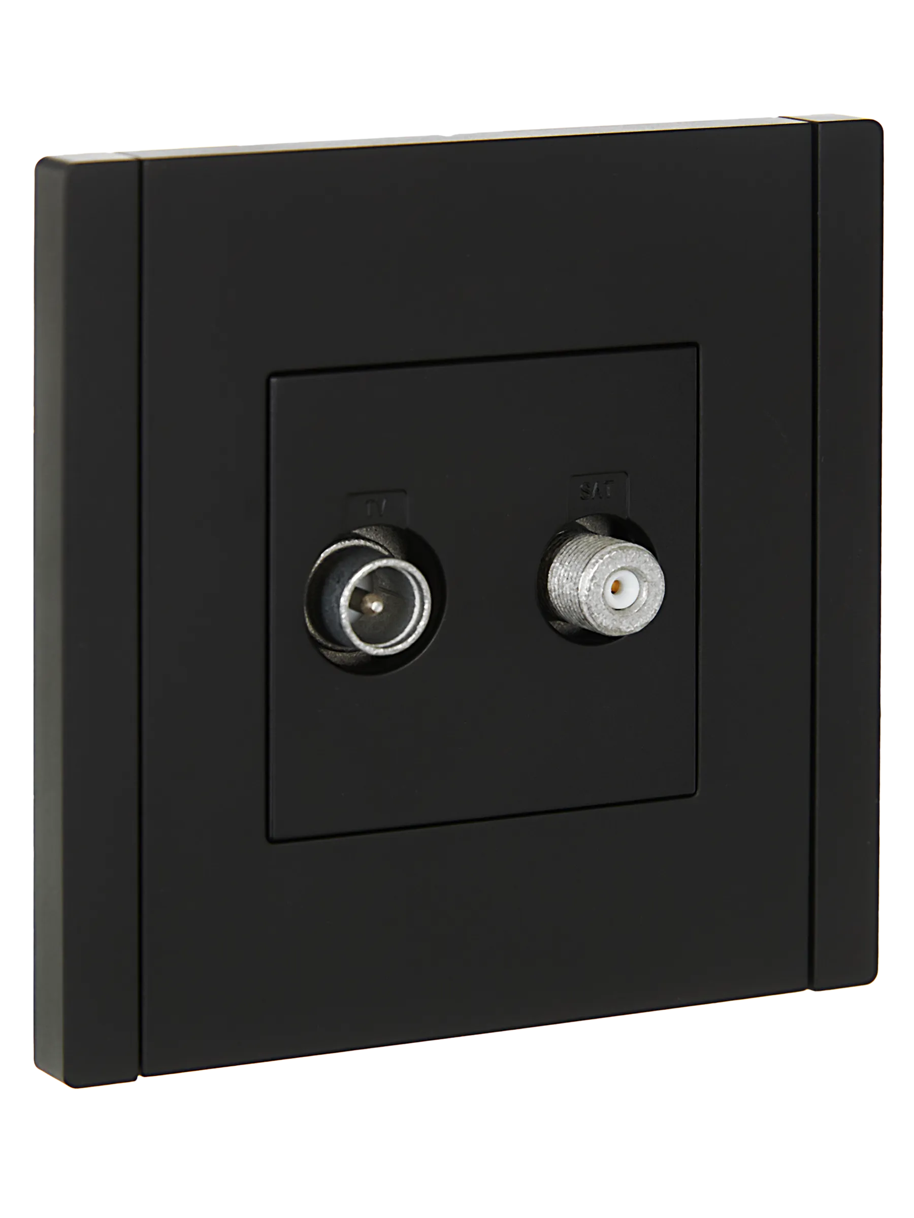 FORTE&PIANO Розетка двойная TV+SAT FP138 черный IEK FP-AF20-O-K02