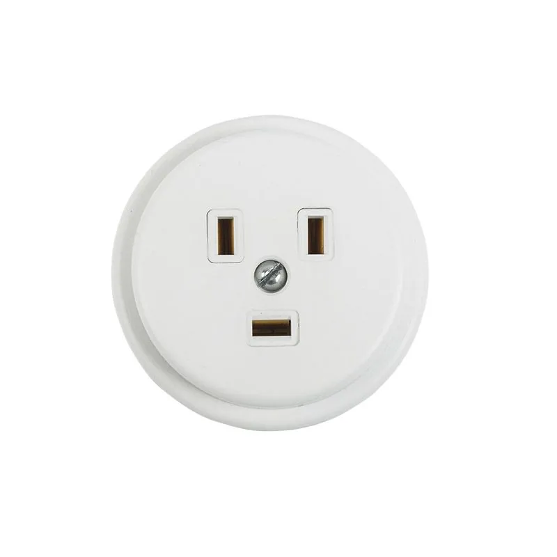 Розетка РШ для электрической плиты 40А, 250В 2Р+РЕ (ОУ) белая REXANT