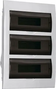 Корпус пластиковый ЩРВ-П-36 черная прозрачная дверь IP41 GENERICA MKP12-V-36-41-G