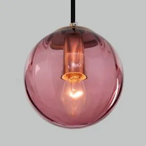 Подвесной светильник с плафоном 50207/1 бордовый  Eurosvet