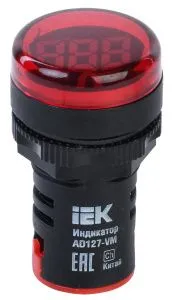 Индикатор значения напряжения AD127-VM IEK