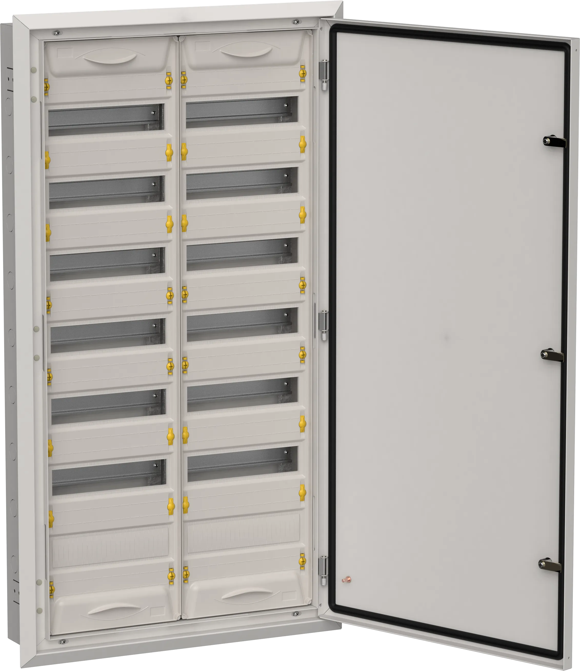 TITAN 5 Корпус металлический ЩРв-168 (2х84) 1130х625х130мм IP31 серый (одна дверь) IEK