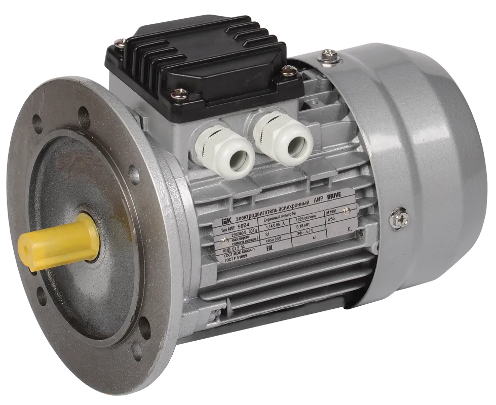 Электродвигатель асинхронный трехфазный АИР 56A4 380В 0,12кВт 1500об/мин 3081 DRIVE IEK