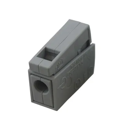 224-101 Клемма для осветительного оборудования  (1,0-2,5)/(0,5-2,5) мм², серая (100 шт./уп.) WAGO 