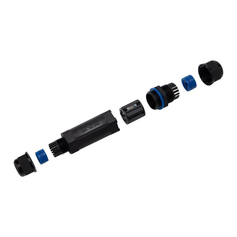 Кабельный коннектор I-образный (3PIN 0,5-2,5мм2) IP68 REXANT - Фото 2