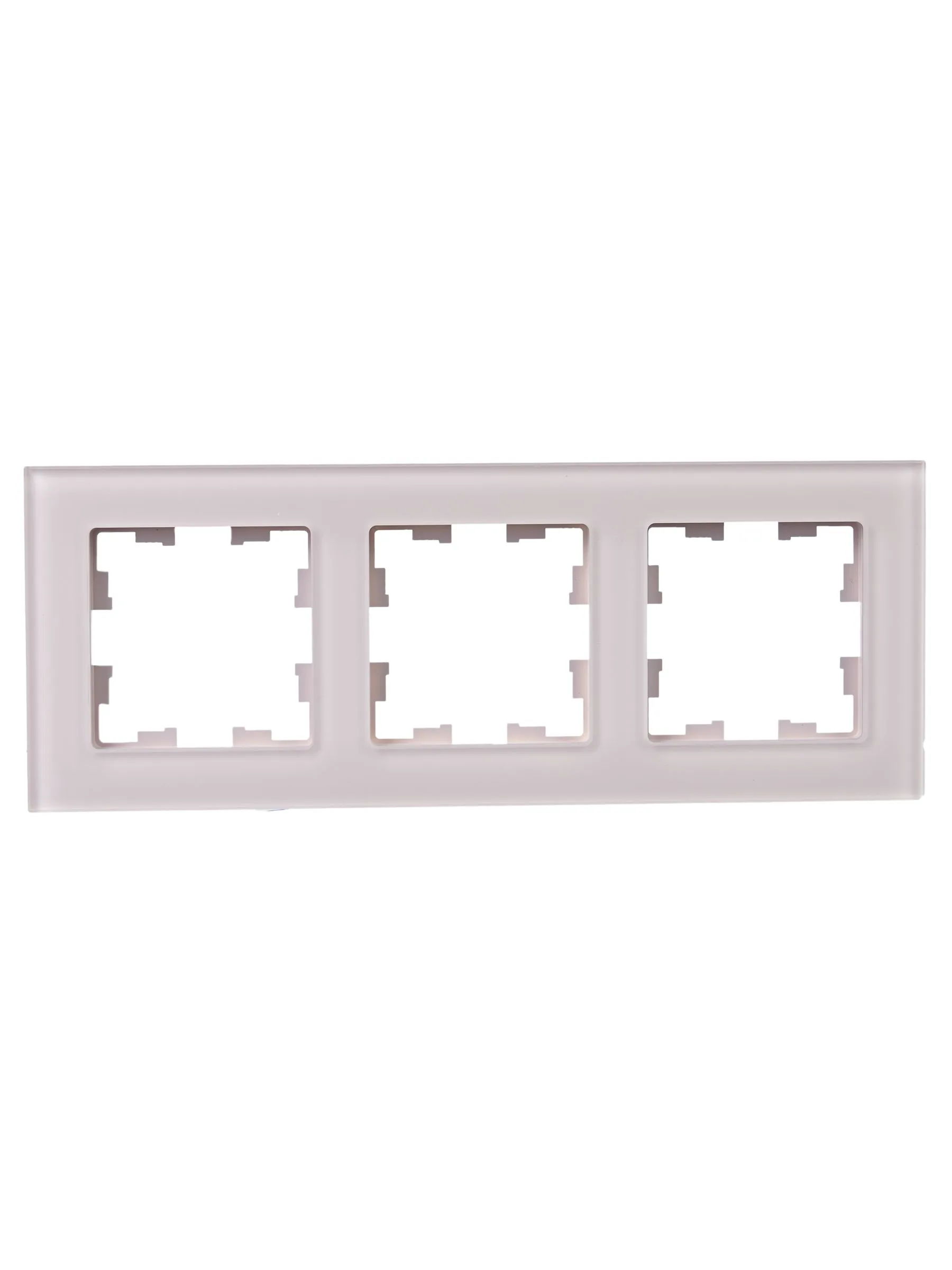 BRITE Рамка 3-местная РУ-3-2-Бр стекло розовый матовый IEK - Фото 4