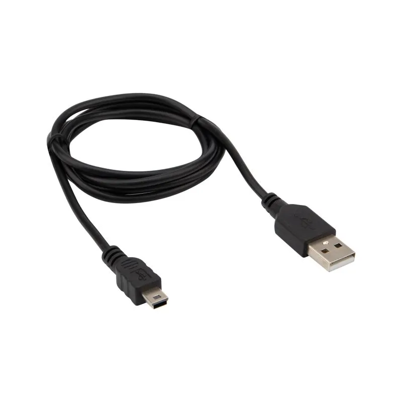 Кабель USB-A – mini USB, 1А, 1м, ПВХ, черный REXANT - Фото 3
