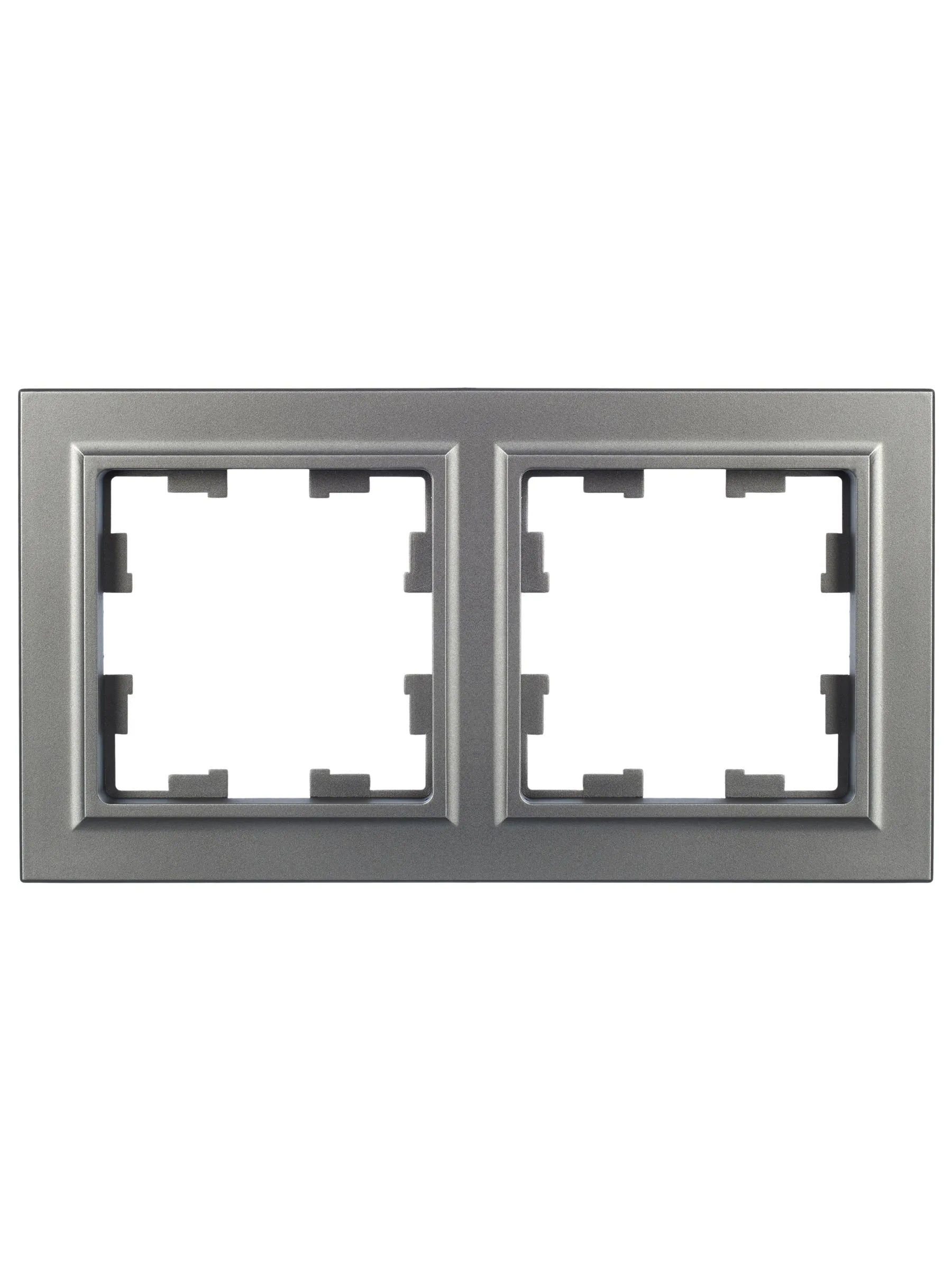 BRITE Рамка 2-местная РУ-2-БрС сталь IEK - Фото 3