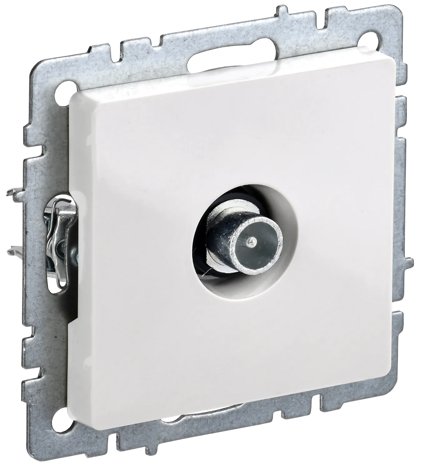 BRITE Розетка TV проходная РТВ10-0-БрБ белый IEK