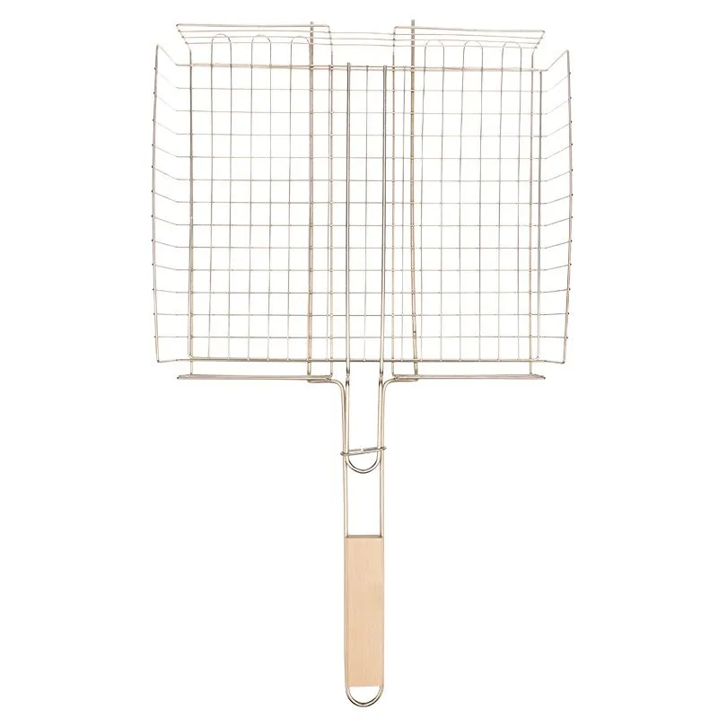 Решетка для барбекю глубокая большая, 37х31,5см СОКОЛ - Фото 3