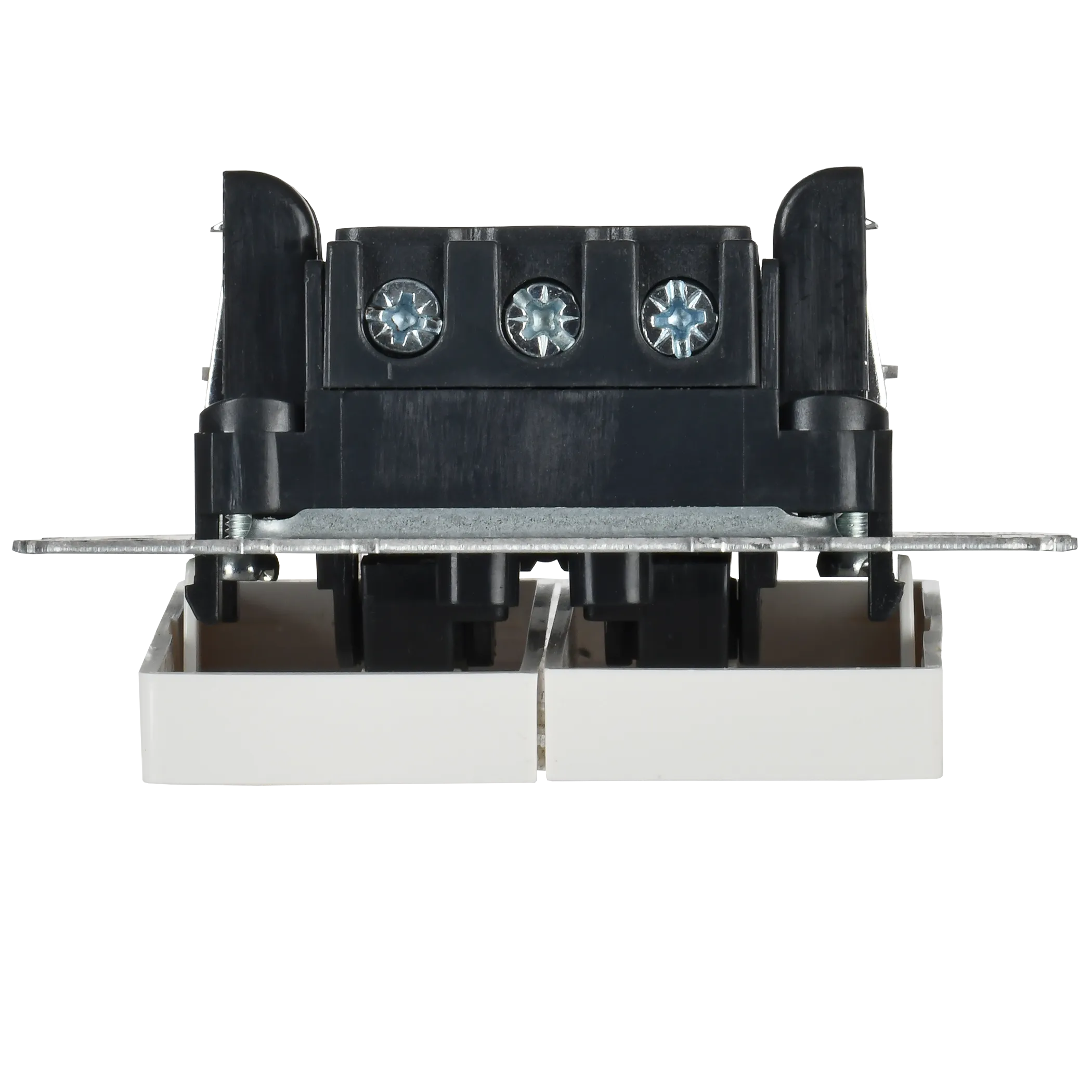 BRITE Выключатель 2-клавишный с индикацией для отелей 10А ВС10-2-9-БрБ белый IEK - Фото 7