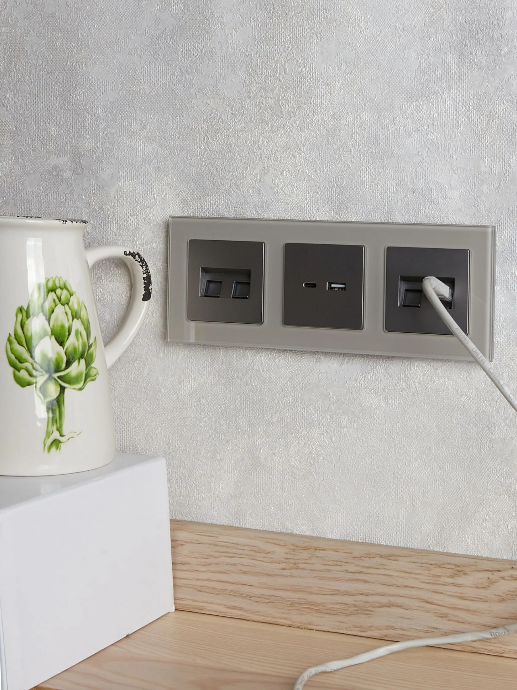 BRITE Розетка компьютерная двойная RJ45 кат.6 РК11-2-БрС сталь IEK - Фото 7