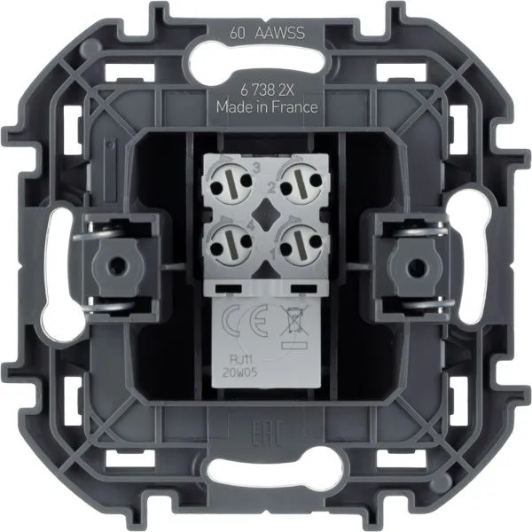 INSPIRIA Розетка телефонная RJ11 слоновая кость - Фото 2