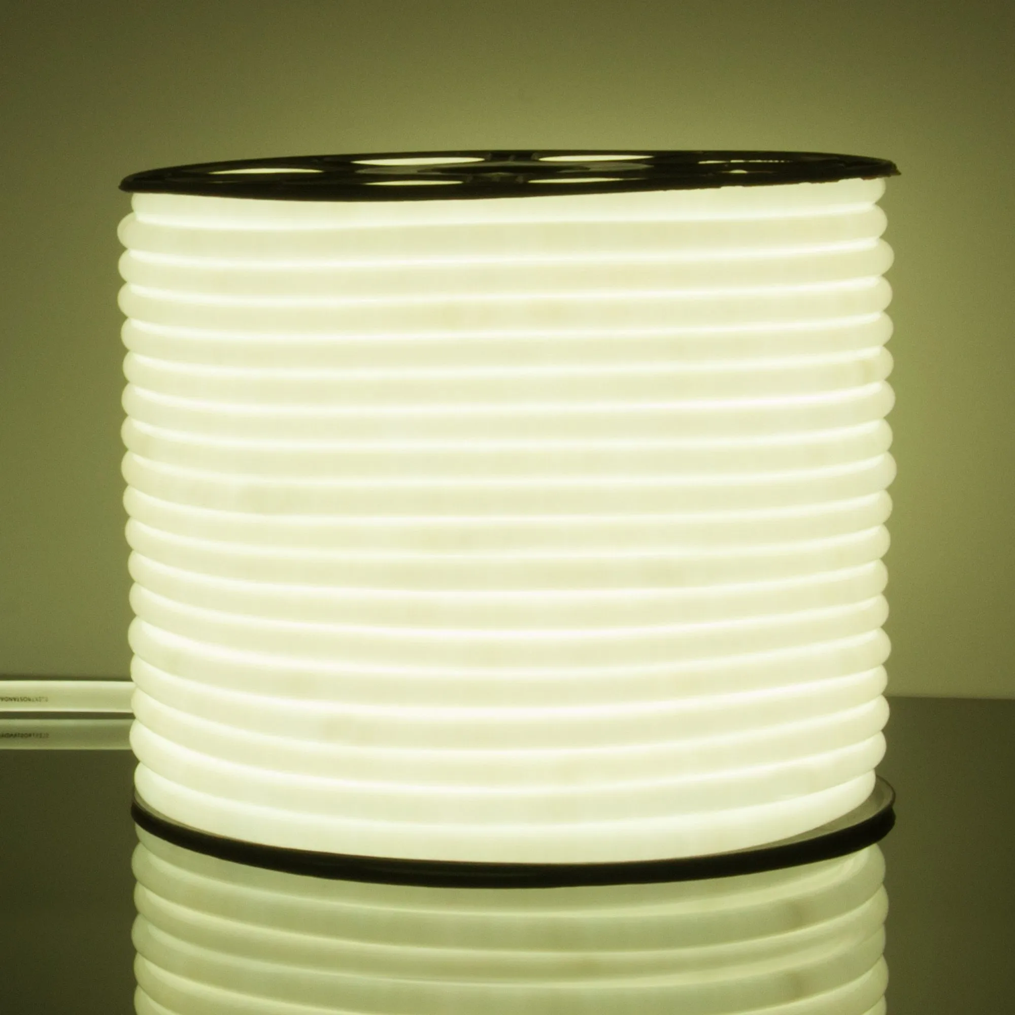 Гибкий неон светодиодный 220V 9,6W 144Led 2835 IP67 круглый холодный белый, 50 м Elektrostandard - Фото 3