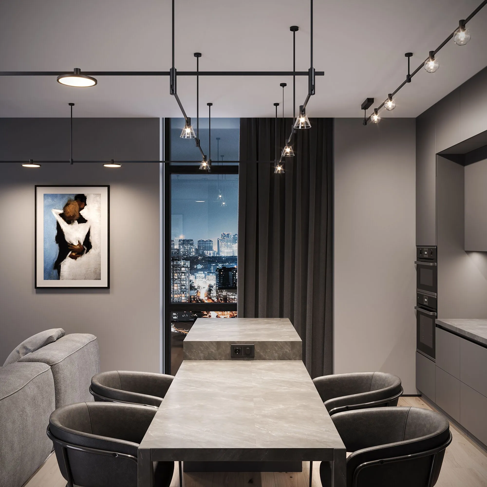 Esthetic Magnetic Трековый светильник 3W 3000K (чёрный) 85118/01 - Фото 12