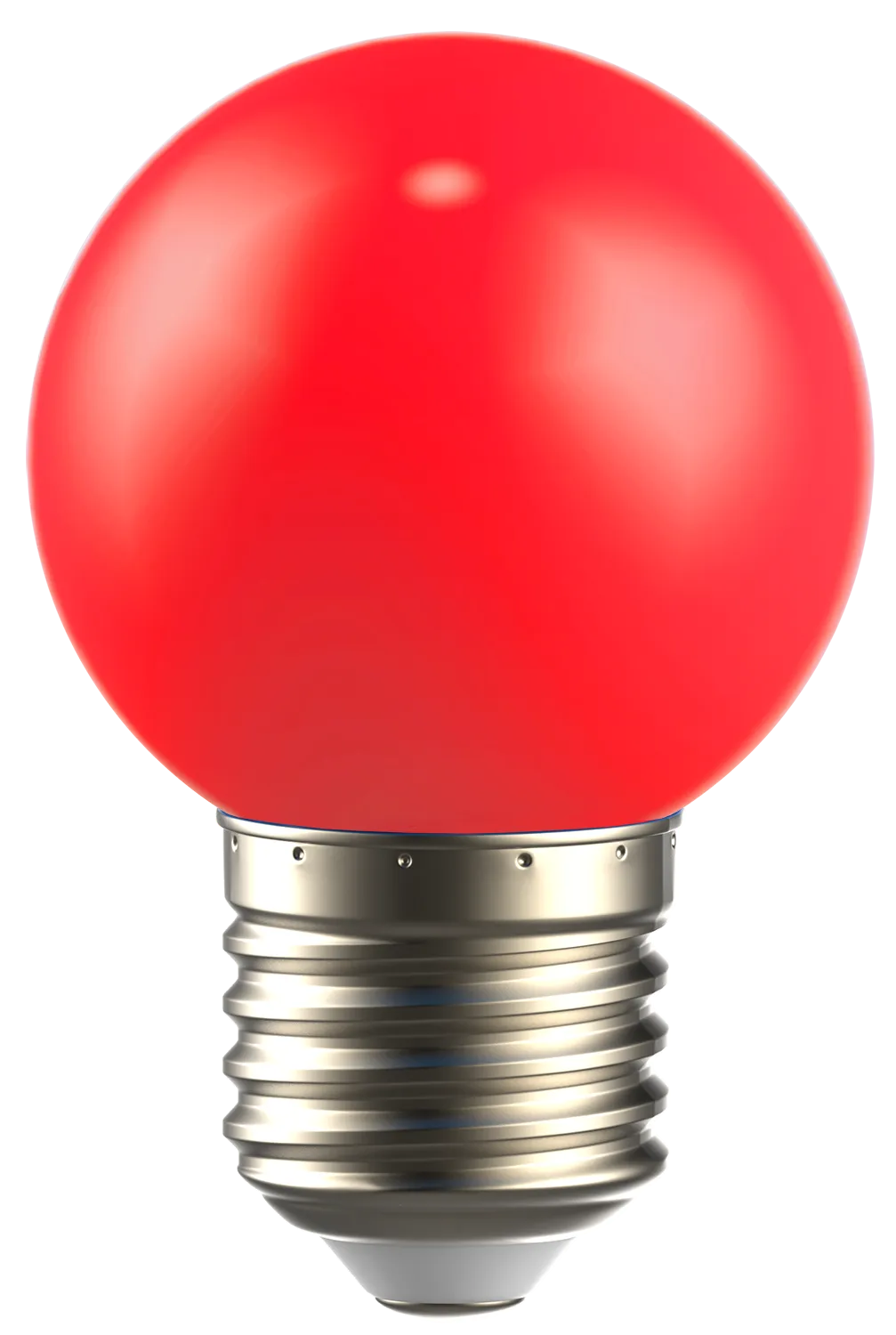 LIGHTING Лампа светодиодная декоративная G45 шар 1Вт 230В красный E27 IEK - Фото 2