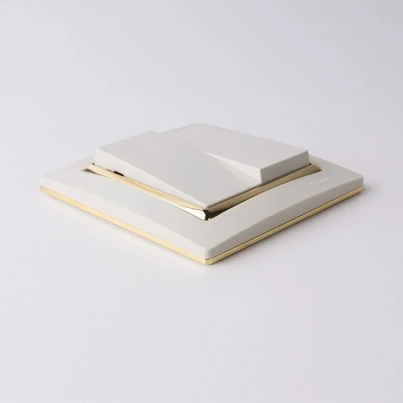 Рамка на 1 пост Snabb (слоновая кость золото) Werkel - Фото 3