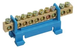 Шина N "ноль" на DIN-изоляторе типа "Стойка" ШНИ-6х9-10-С-С IEK YNN10-69-10P-K07