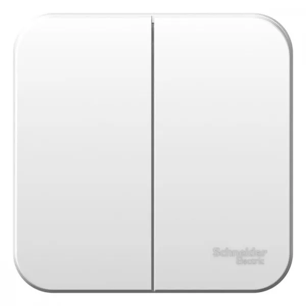 Выключатель 2-кл. ОП Blanca 6А IP20 (сх. 5) 250В с изолир. пластиной бел. SE BLNVA065011 - Фото 2