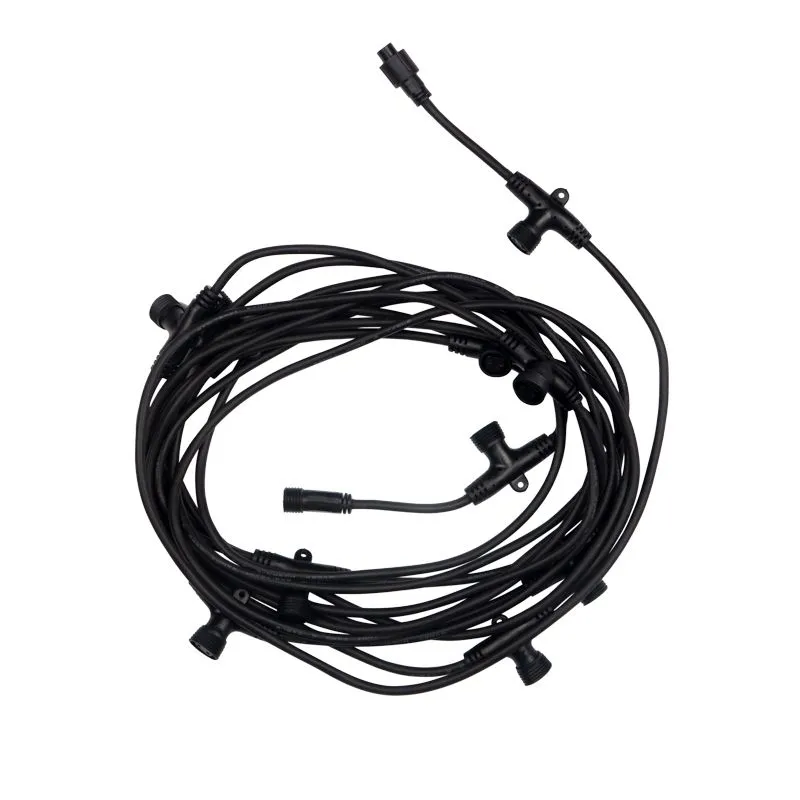 Гирлянда Тающие сосульки 24 В, комплект 10 шт. х 50 см, шаг 100 см, 600 LED, белый, соединяются - Фото 4