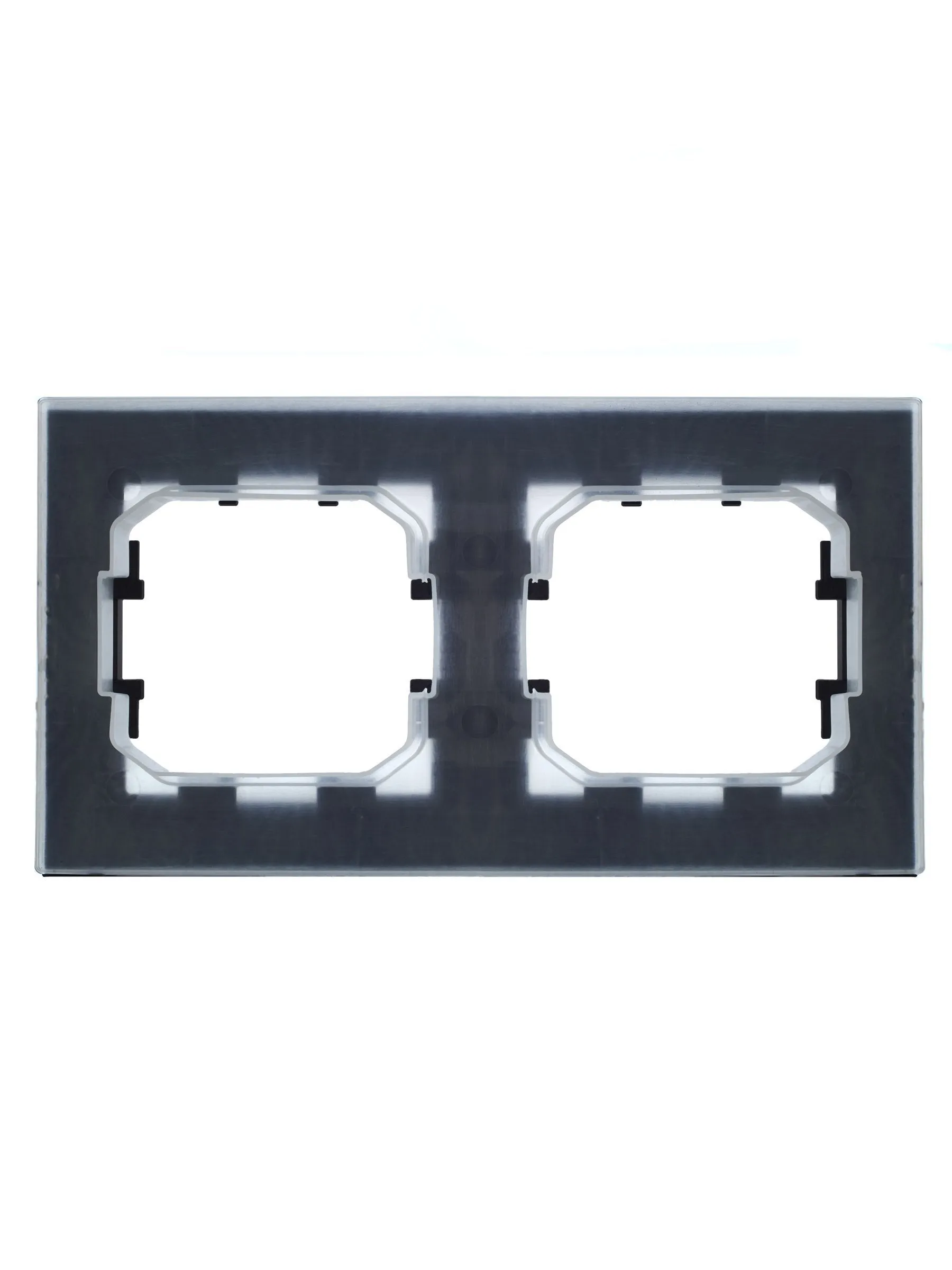 BRITE Рамка 2-местная IP44 РУ-2-БрЧ-44 черный IEK - Фото 3