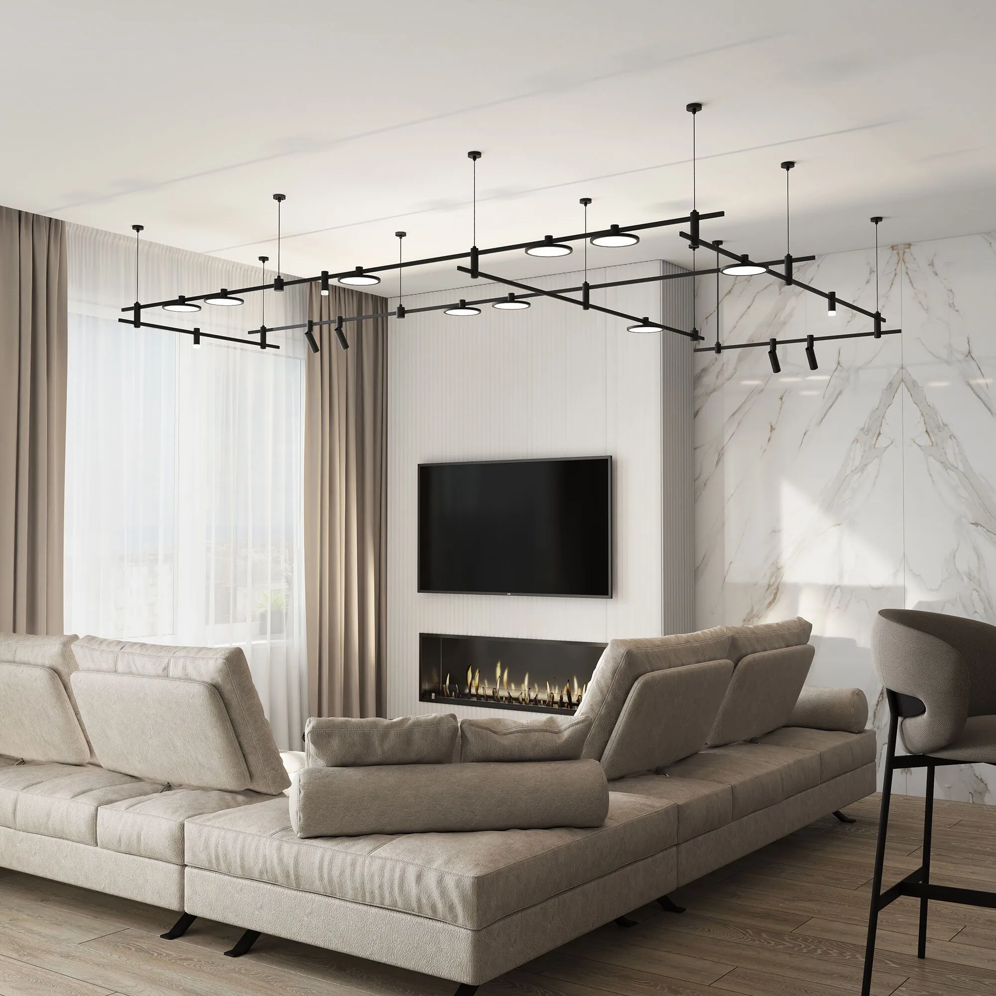 Esthetic Magnetic Трековый светильник 10W 3000K (чёрный) 85125/01 - Фото 4