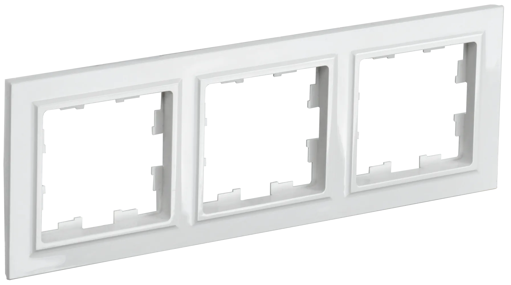BRITE Рамка 3-местная РУ-3-БрБ белый IEK